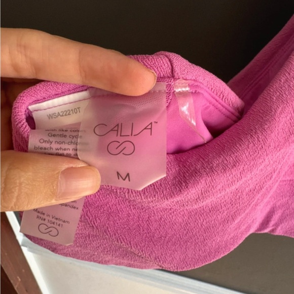 Pink Asymmetrical Swimsuit - Picture 4 of 4